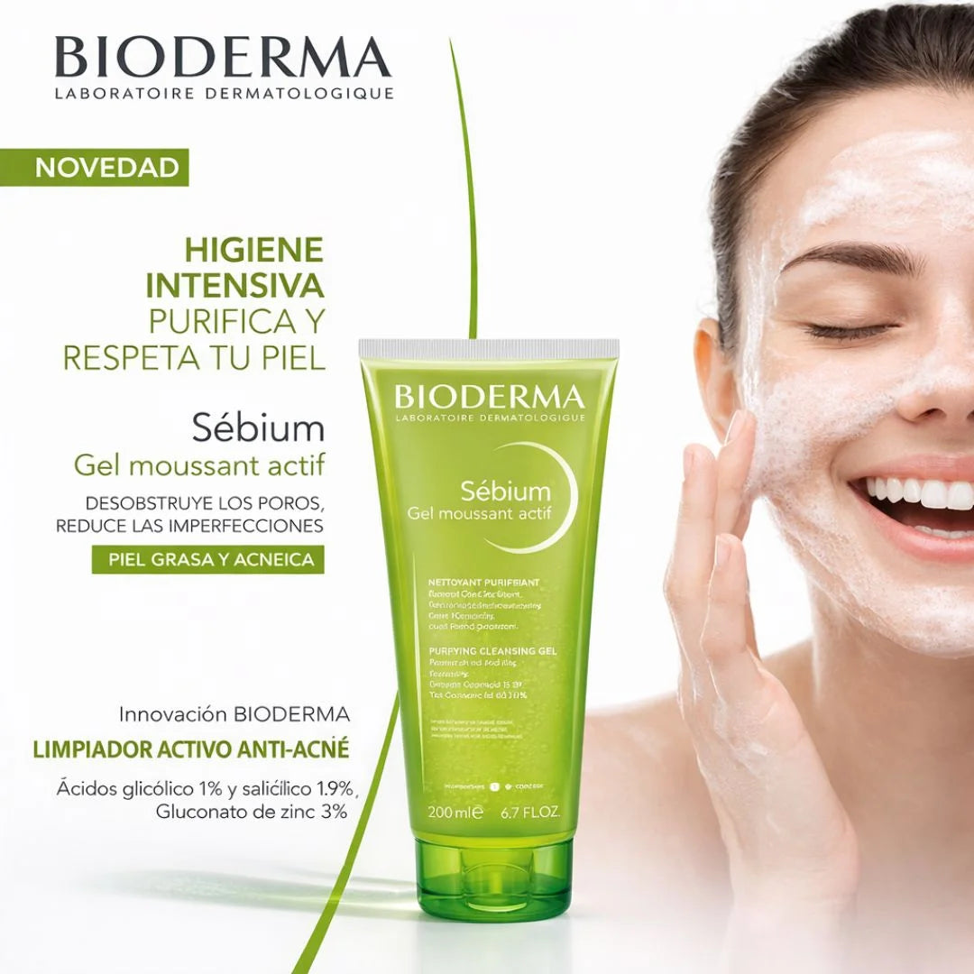 BIODERMA - SÉBIUM GEL MOUSSANT ACTIF