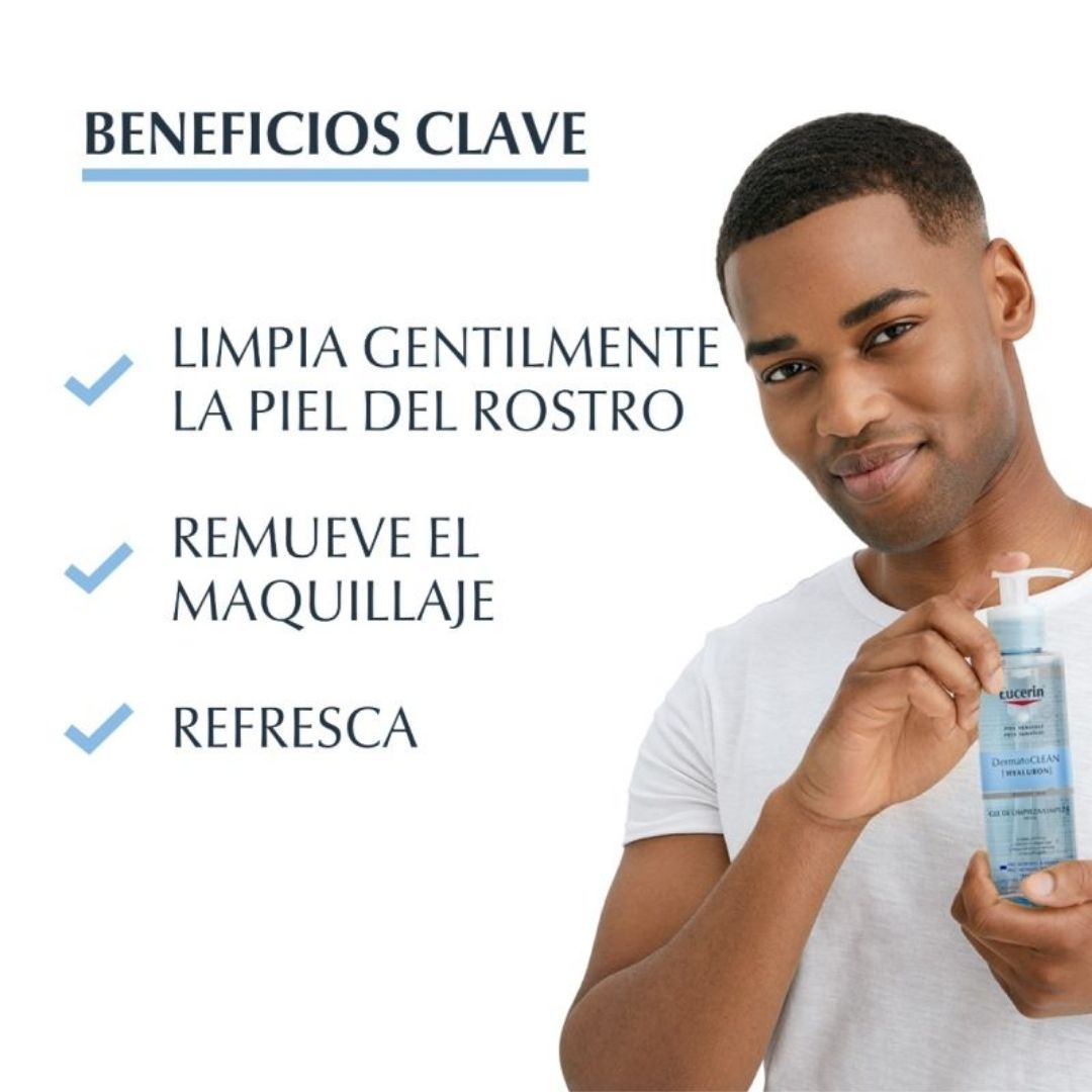 EUCERIN - GEL LIMPIADOR DERMATOCLEAN HYALURON
