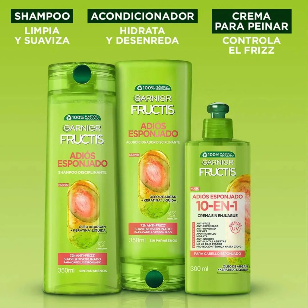 GARNIER - SHAMPOO FRUCTIS ADIÓS ESPONJADO