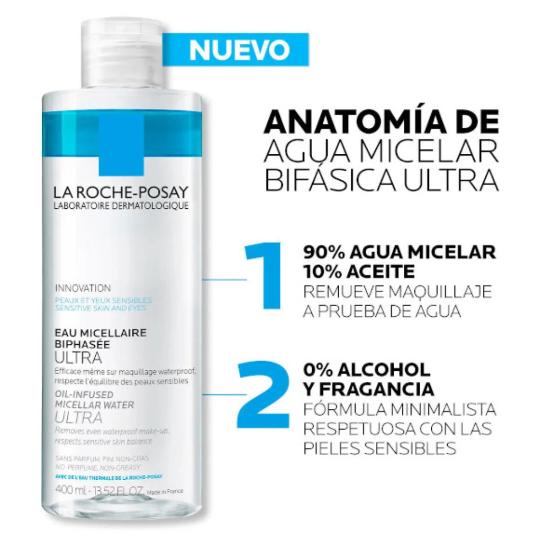 LA ROCHE-POSAY - EFFACLAR AGUA MICELAR ULTRA