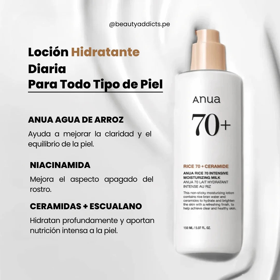 ANUA - RICE 70 INTENSIVE MOSTURIZING MILK