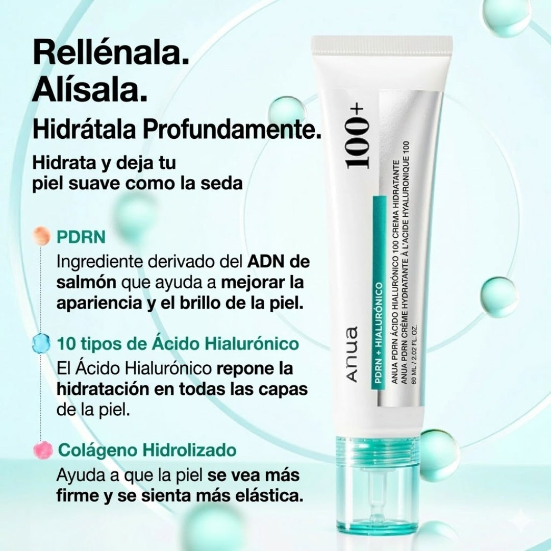 ANUA - PDRN HYLURONIC ACID 100 MOISTURIZING CREAM