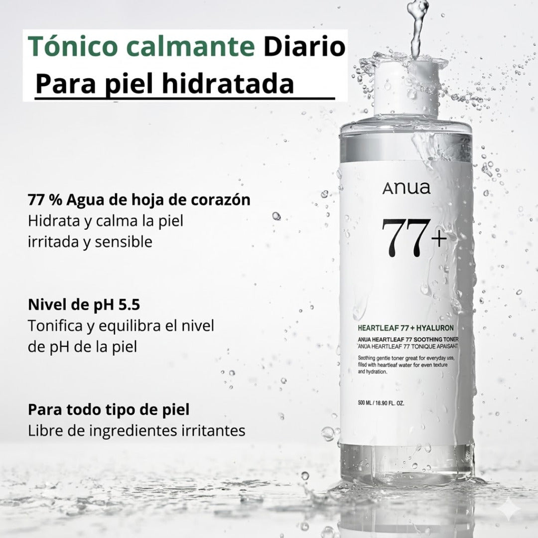 ANUA - TÓNICO HEARTLEAF 77% SOOTHING TONER